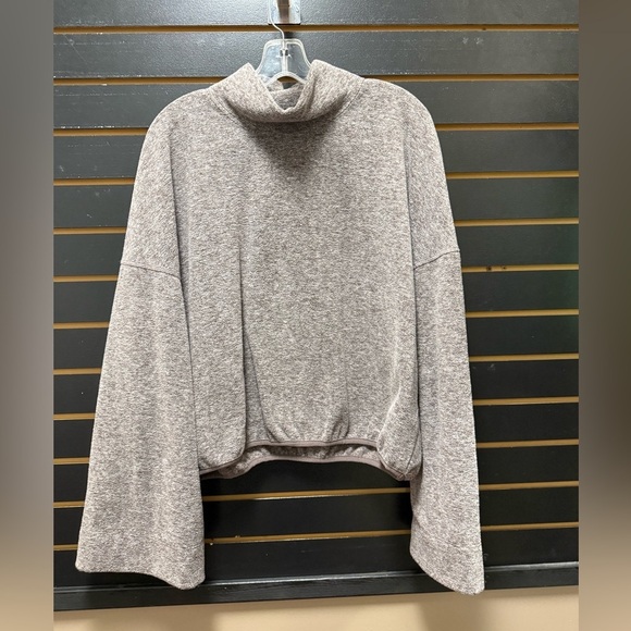 Beyond Yoga Tops - Beyond Yoga Cowl Neck Pullover Burgundy Taupe Size L Cozy Cropped Top